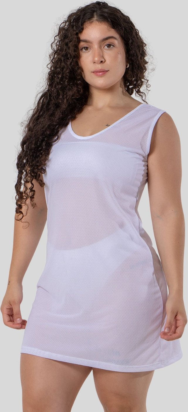 Vestido Translúcido Saída de Praia Feminina Moda Verão Piscina