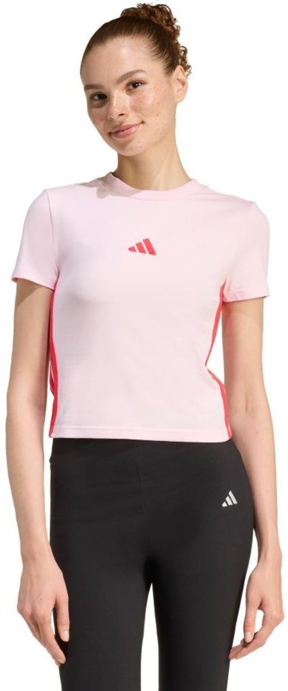 Camiseta Baby Look Essentials Três Listras Slim adidas Sportswear