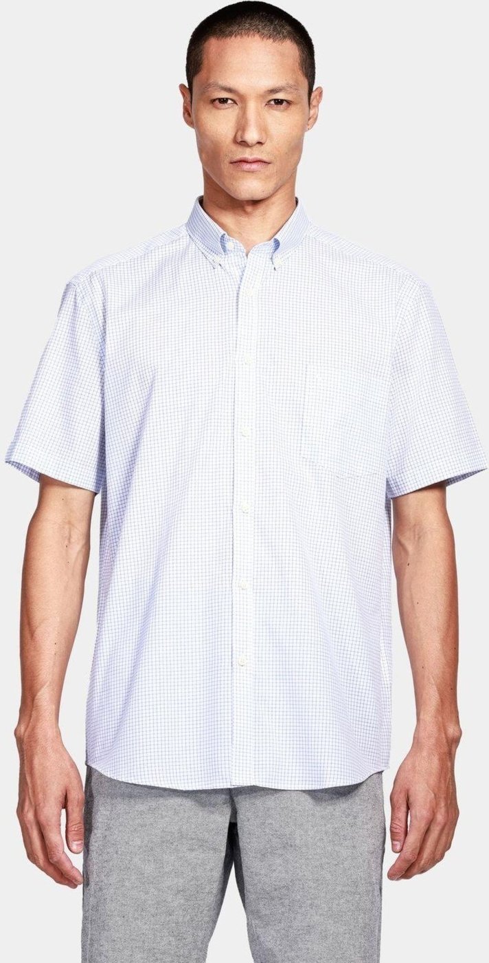 Imagem principal Camisa Aramis Manga Curta Regular Com Bolso Branco Com Azul incolor azul incolor azul