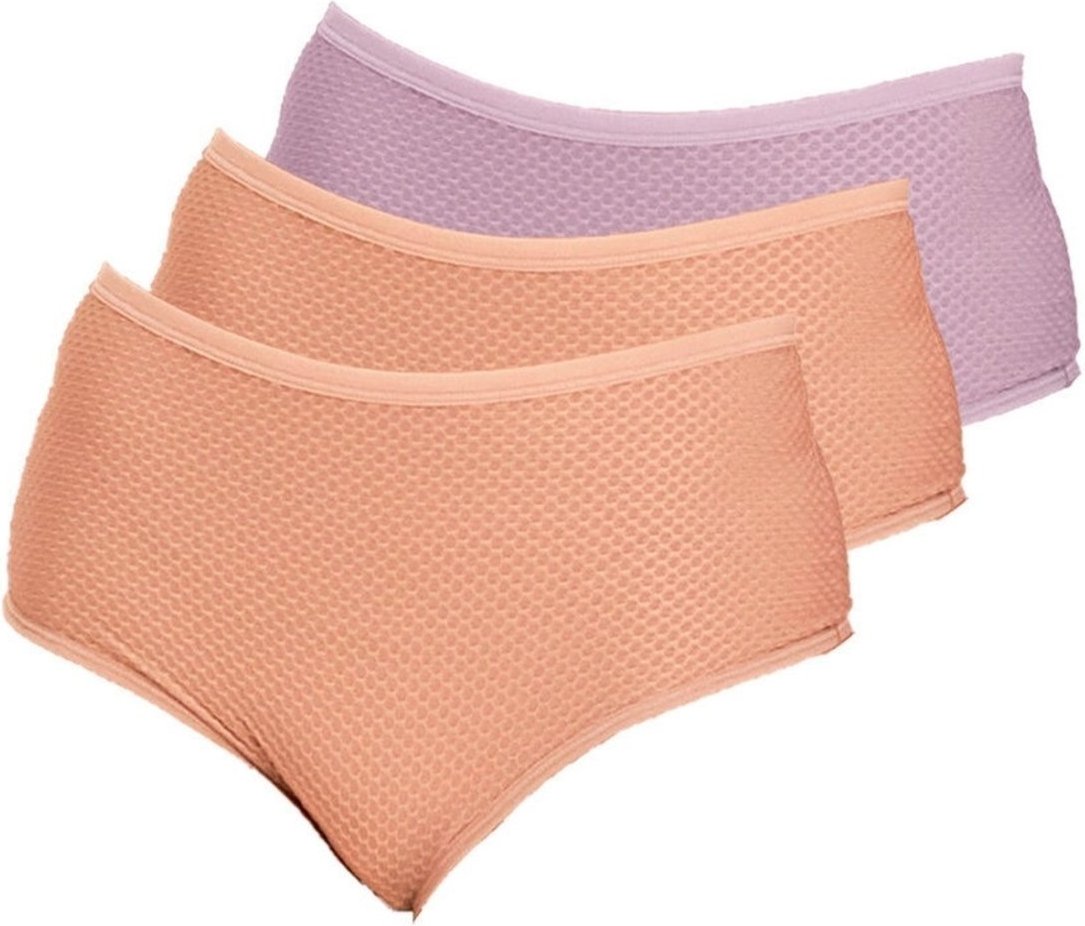 Imagem principal Kit com 3 Calcinhas Alta Dilady 203203 Plus Size bege Dilady bege