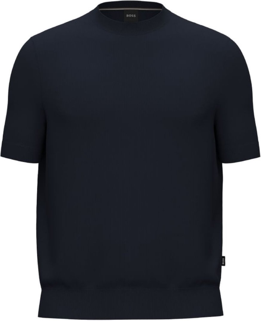 Imagem principal Moletom De Ajuste Regular Com Mangas Curtas E Logo Boss azul Boss azul