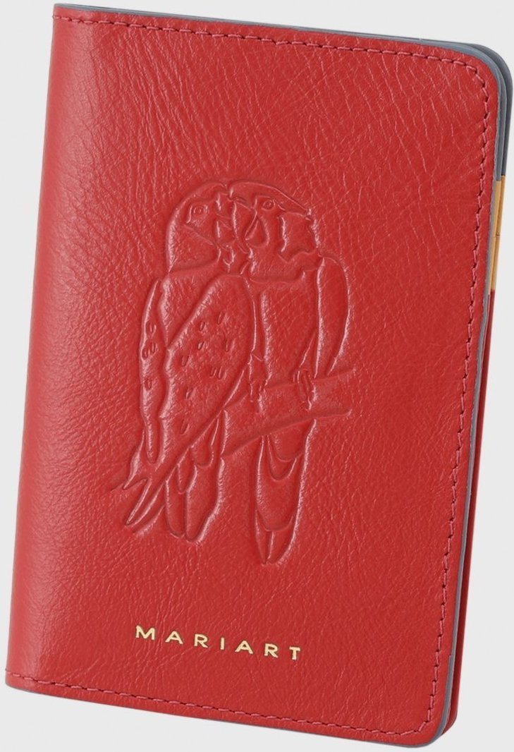 Carteira Couro Mariart Flora Arara