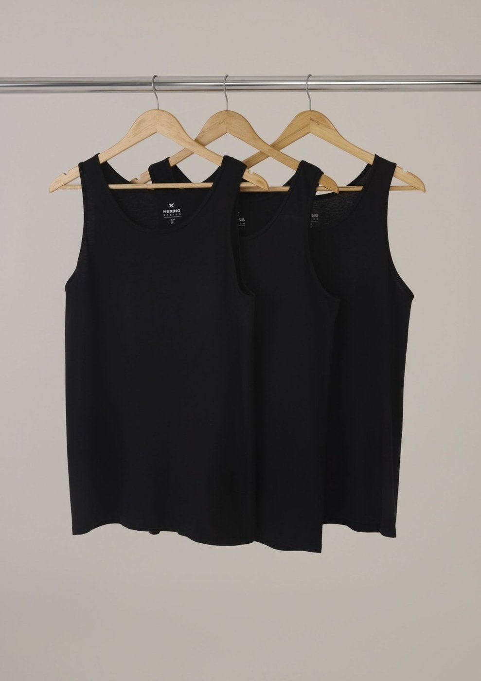 Imagem principal Kit 3 Regatas Masculinas Slim Hering branco Hering branco