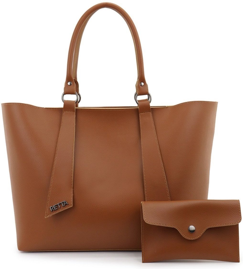Imagem principal Bolsa Feminina Retta com Carteira Espaçosa Moderna e Versátil Retta Oficial caramelo Retta Oficial caramelo