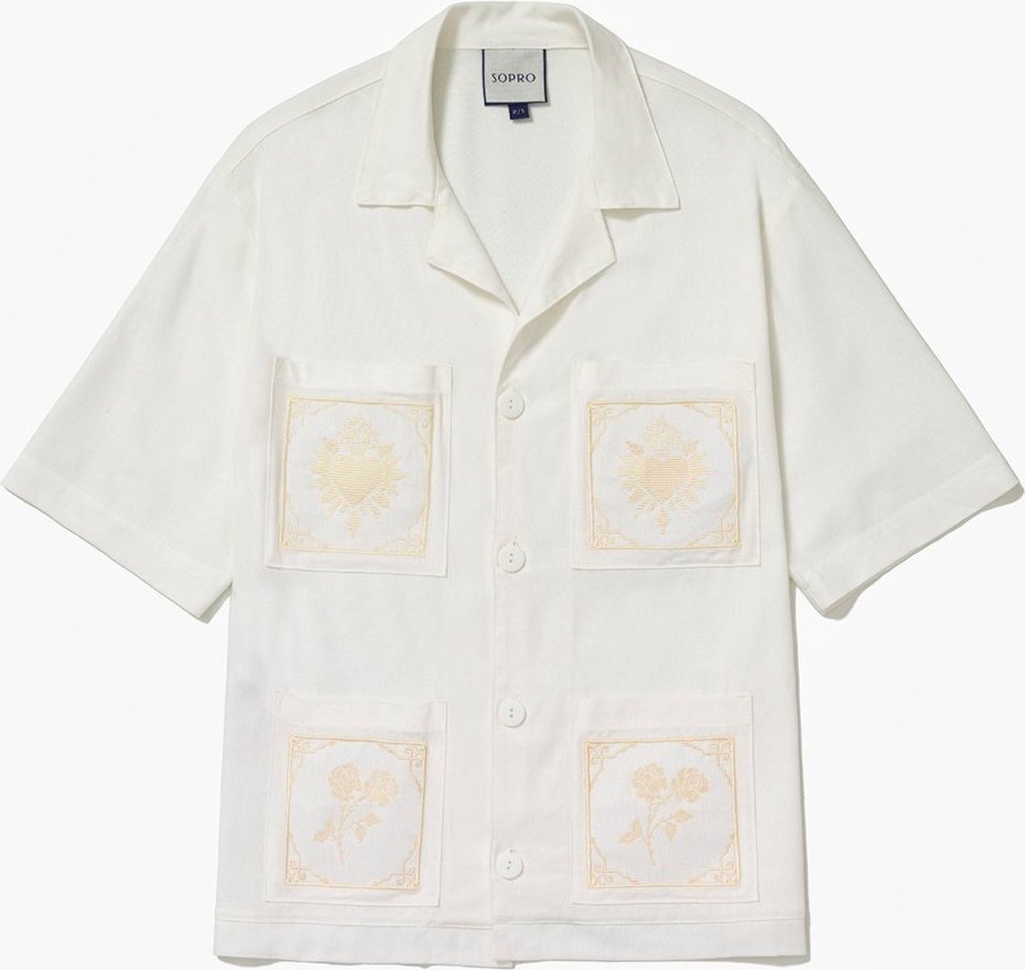 Imagem principal Camisa de Linho Sopro Sagrado Coração off-white Sopro off-white