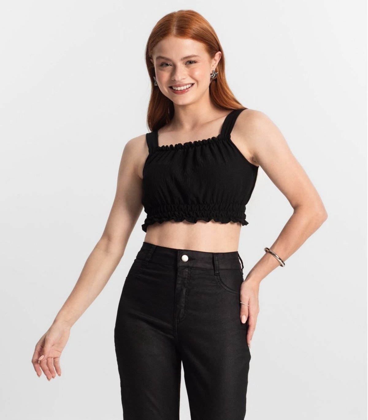 Imagem principal Infantil - Blusa De Alça Juvenil Feminina Minty preto MINTY preto