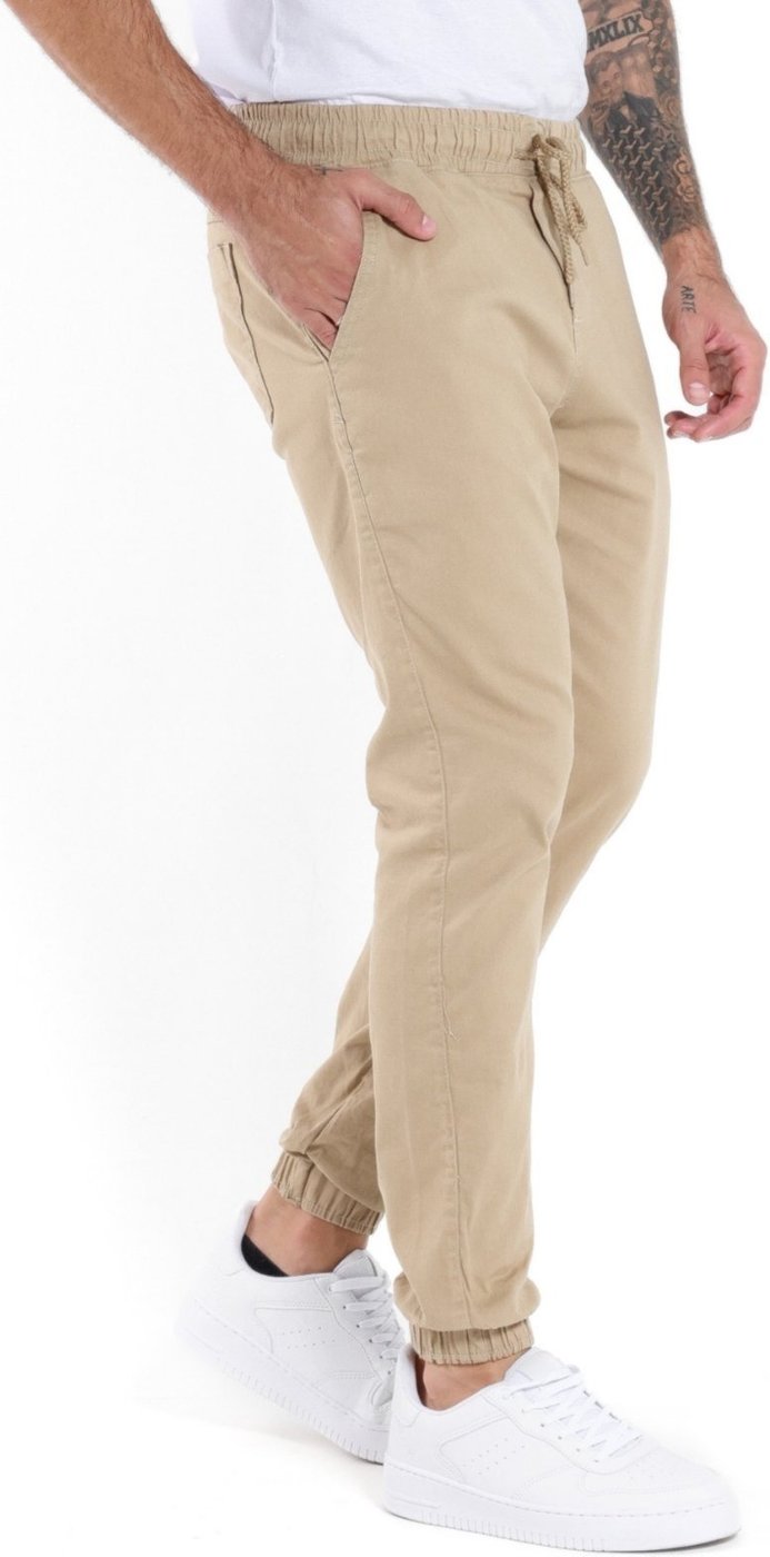 Imagem principal Calça Jogger Sarja Masculina Daze Modas bege Daze Modas bege