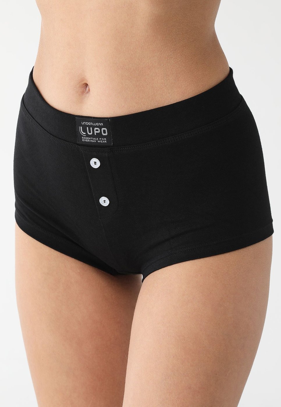 Imagem principal Calcinha Lupo Caleçon Com Costura Preta preto Lupo preto