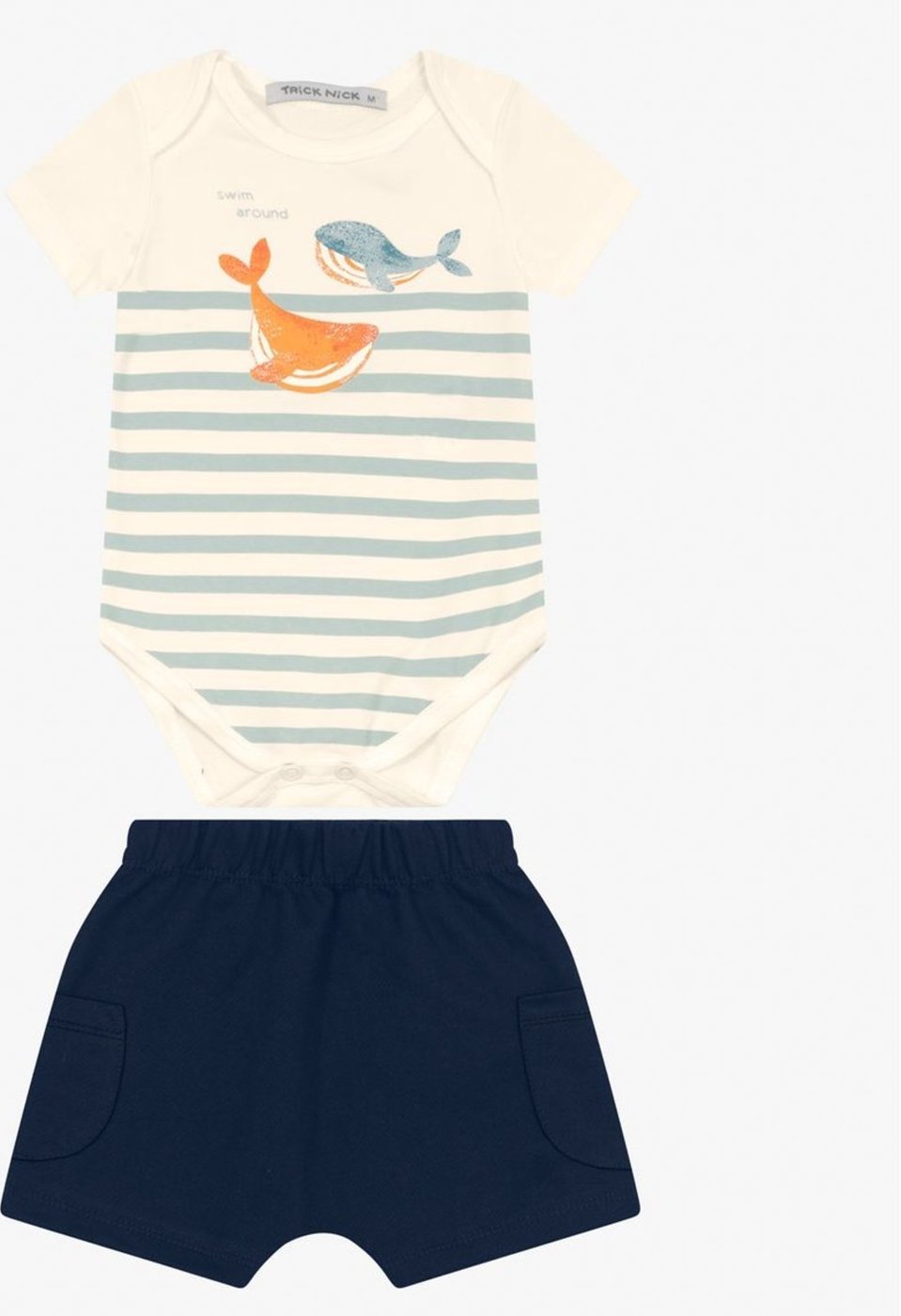 Imagem principal Infantil - Conjunto Body com Bermuda Menino Trick Nick azul Trick Nick azul