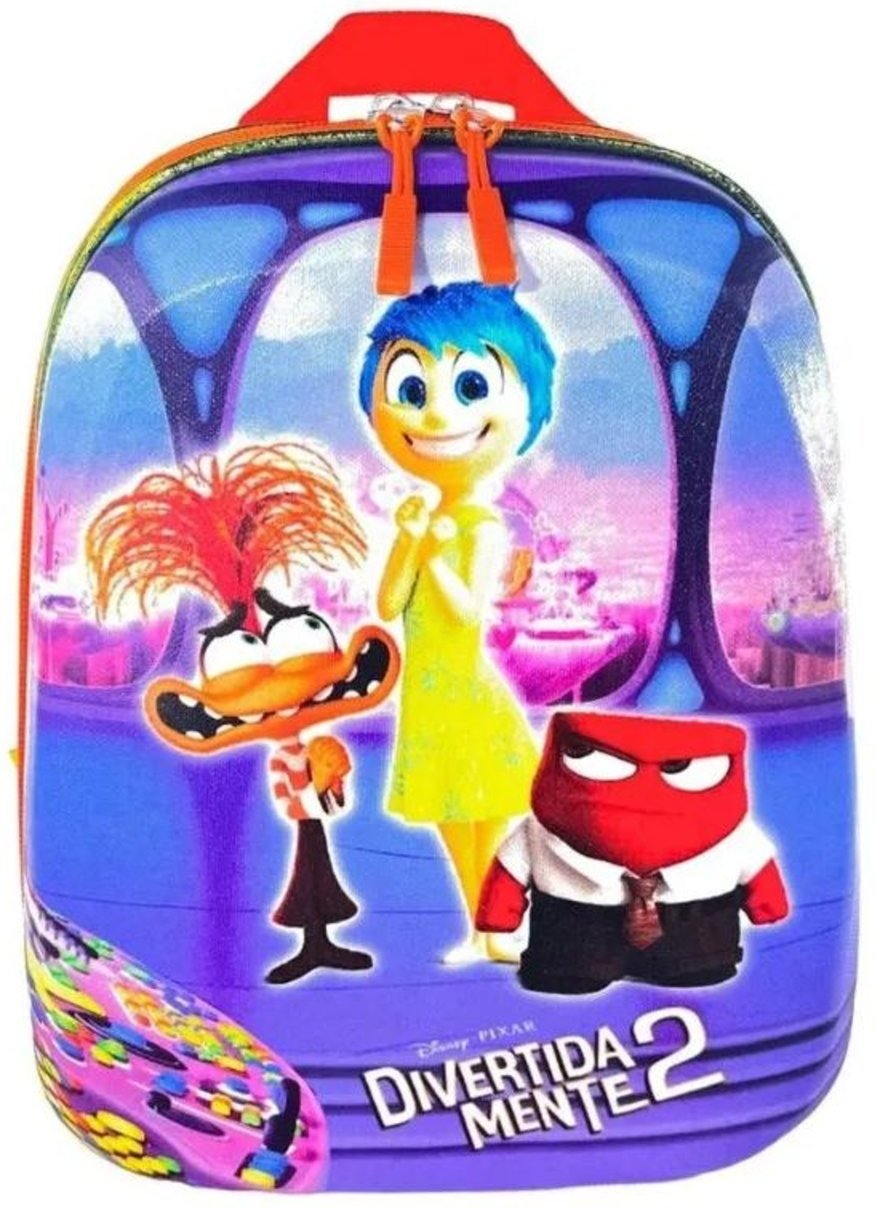 Infantil - Mochila MaxToy Escolar Divertidamente Sala de Controle