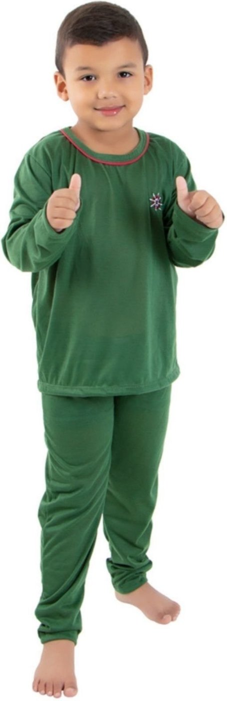 Imagem principal Pijama Masculino Longo Escuro Diluxo verde Diluxo verde