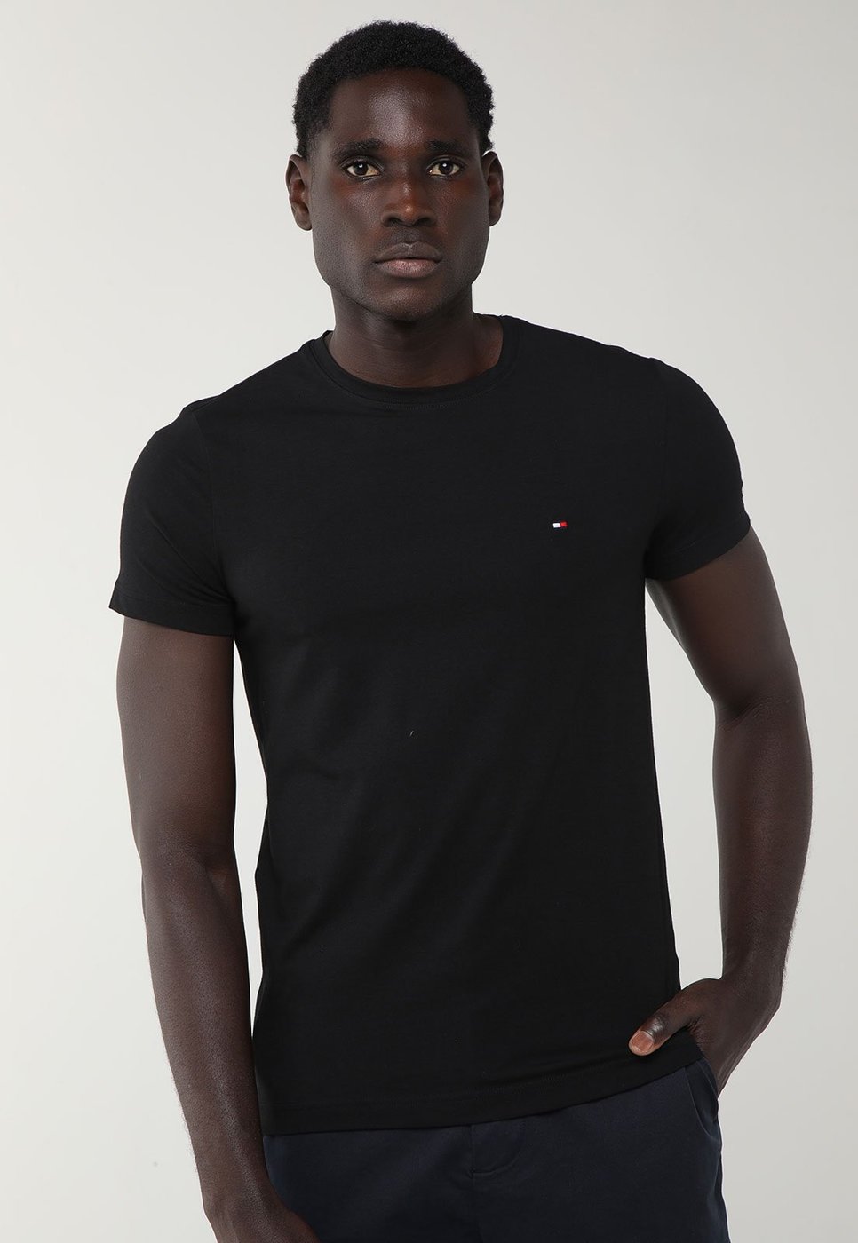 Imagem principal Camiseta Masculina Tommy Hilfiger CORE Stretch Preta preto Tommy Hilfiger preto