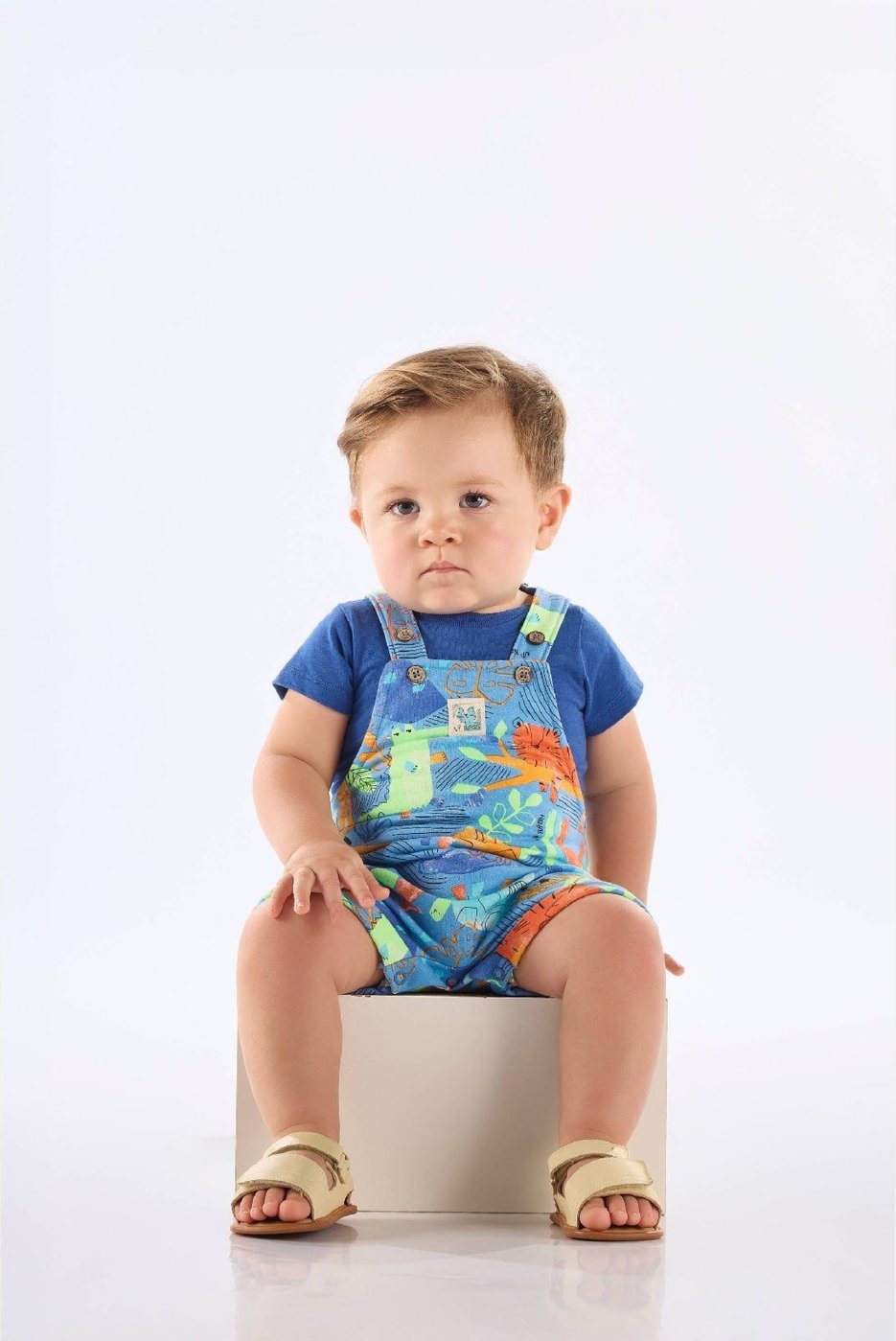 Imagem principal Infantil - Conjunto com Jardineira e Body Up Baby azul Up Baby azul