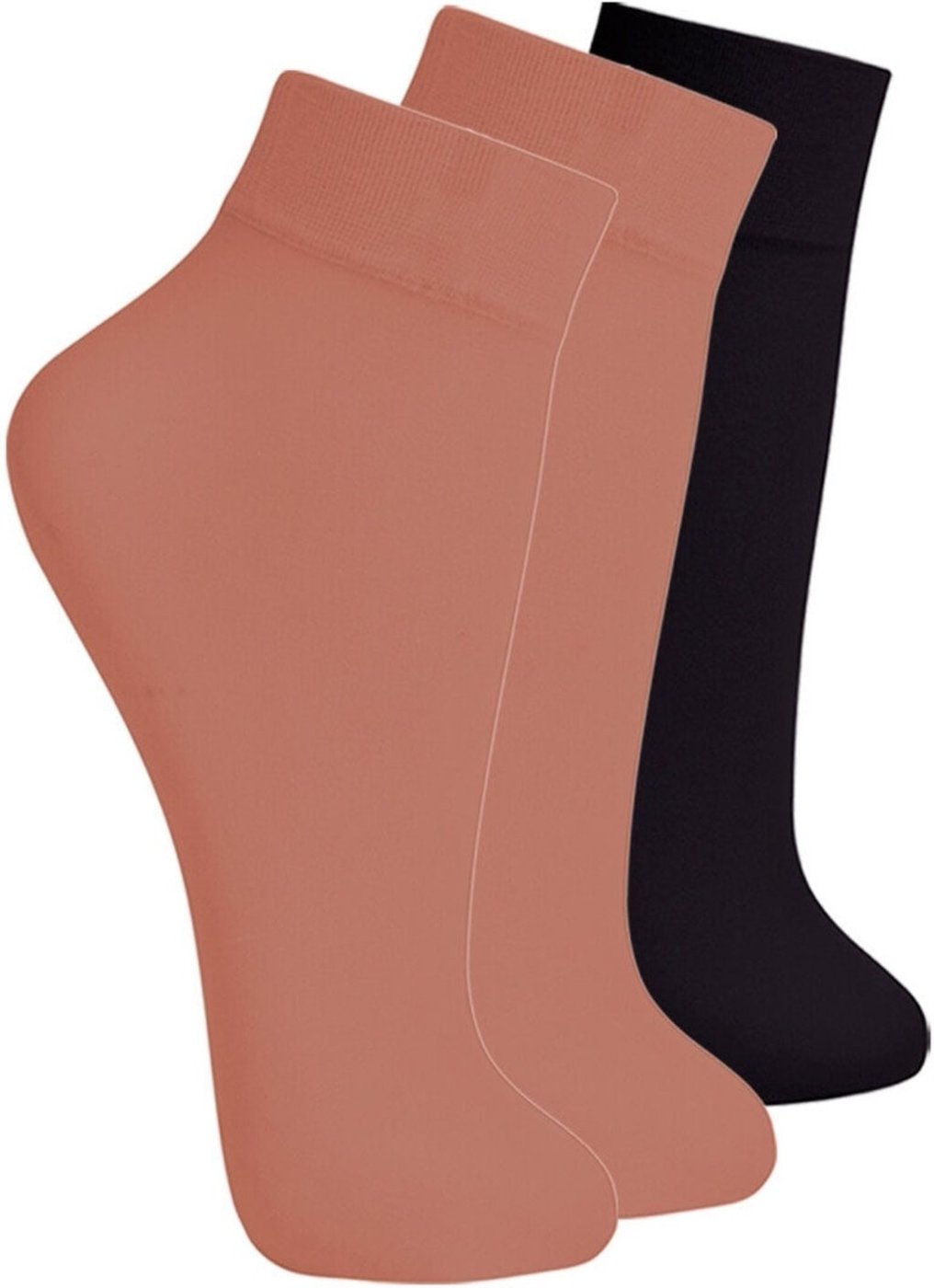 Kit com 3 Meias Fio 40 Opaca Lupo