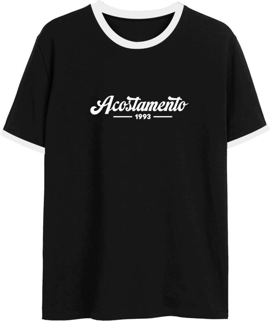 Imagem principal Camiseta Color Contrast Masculina Acostamento ACOSTAMENTO MASCULINO branco ACOSTAMENTO MASCULINO branco