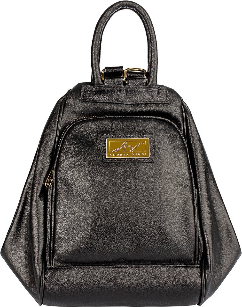 Imagem principal Mochila 3 em 1 de couro liso Sabrina Andrea Vinci preto Andrea Vinci preto