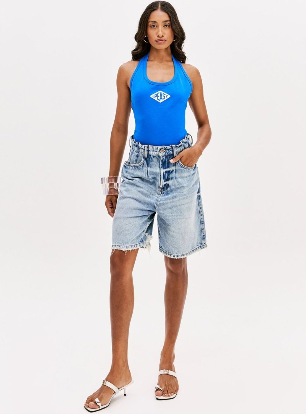 Imagem principal Blusa Frente Única Com Estampa Sport Easy azul Sport Easy azul