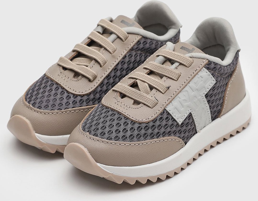 Imagem principal Infantil - Tênis Tigor T Tigre TG Style Jogging Cinza Escuro e Tigor T. Tigre bege Tigor T. Tigre bege