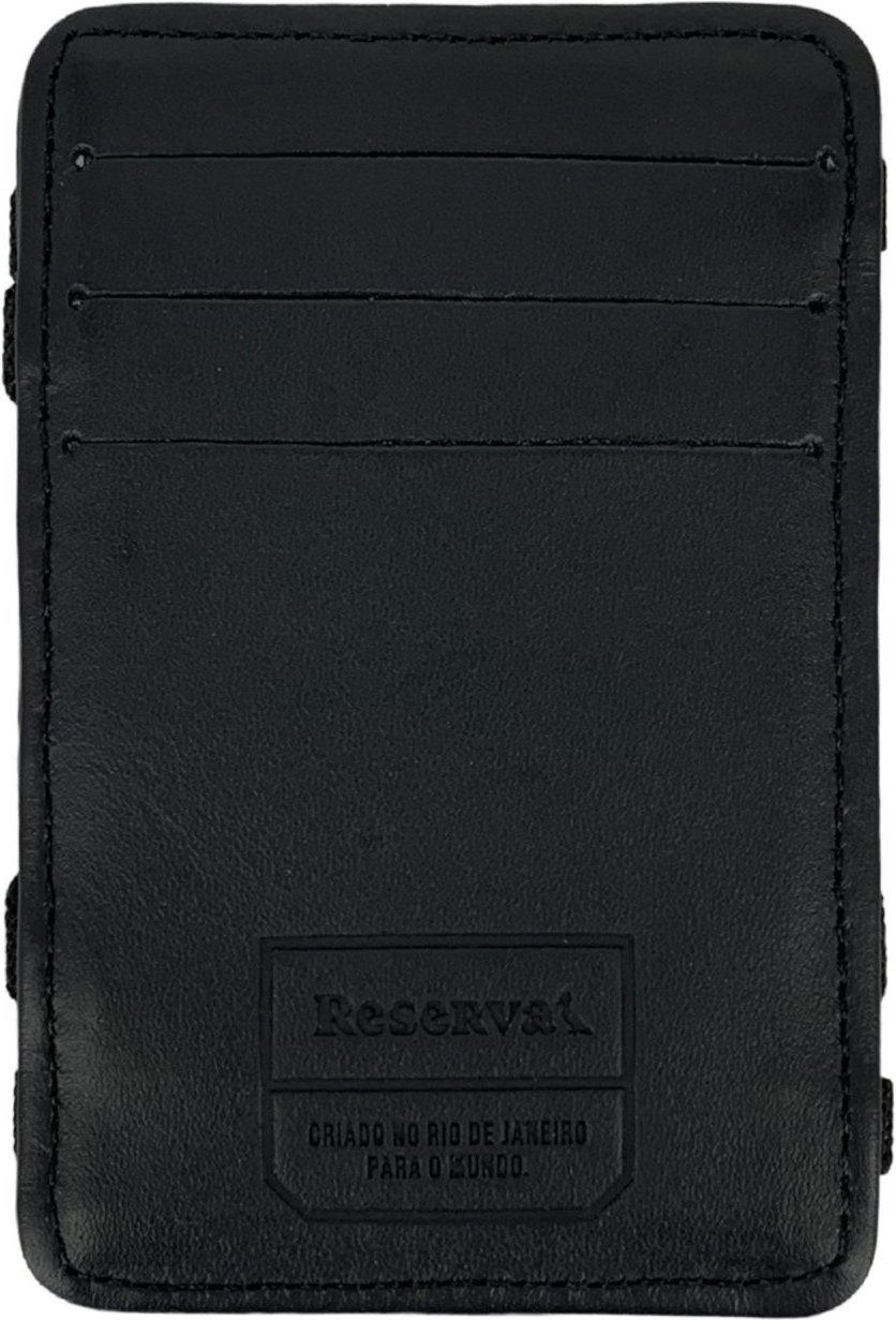 Imagem principal Carteira Reserva Masculina Couro Neutral Mágica Preta preto Reserva preto