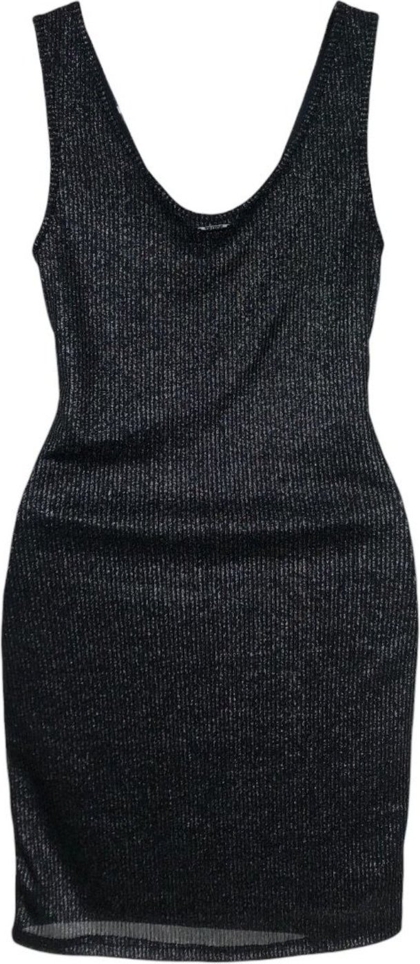 Vestido Slim Canelado Decote U Com Alças Triton