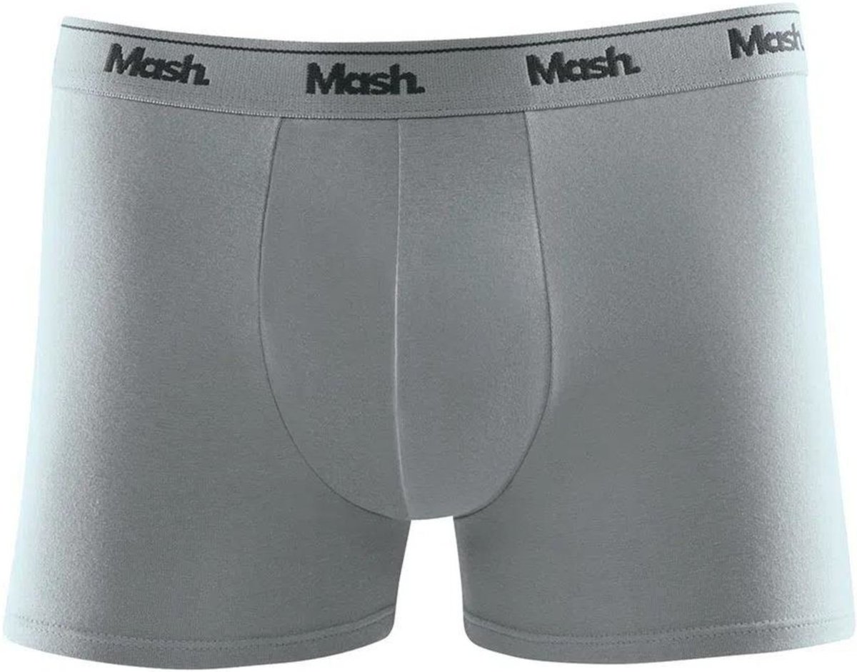 Imagem principal Cueca Boxer Mash Masculina Cotton Algodão Elástico Azul marinho cinza azul MASH cinza azul