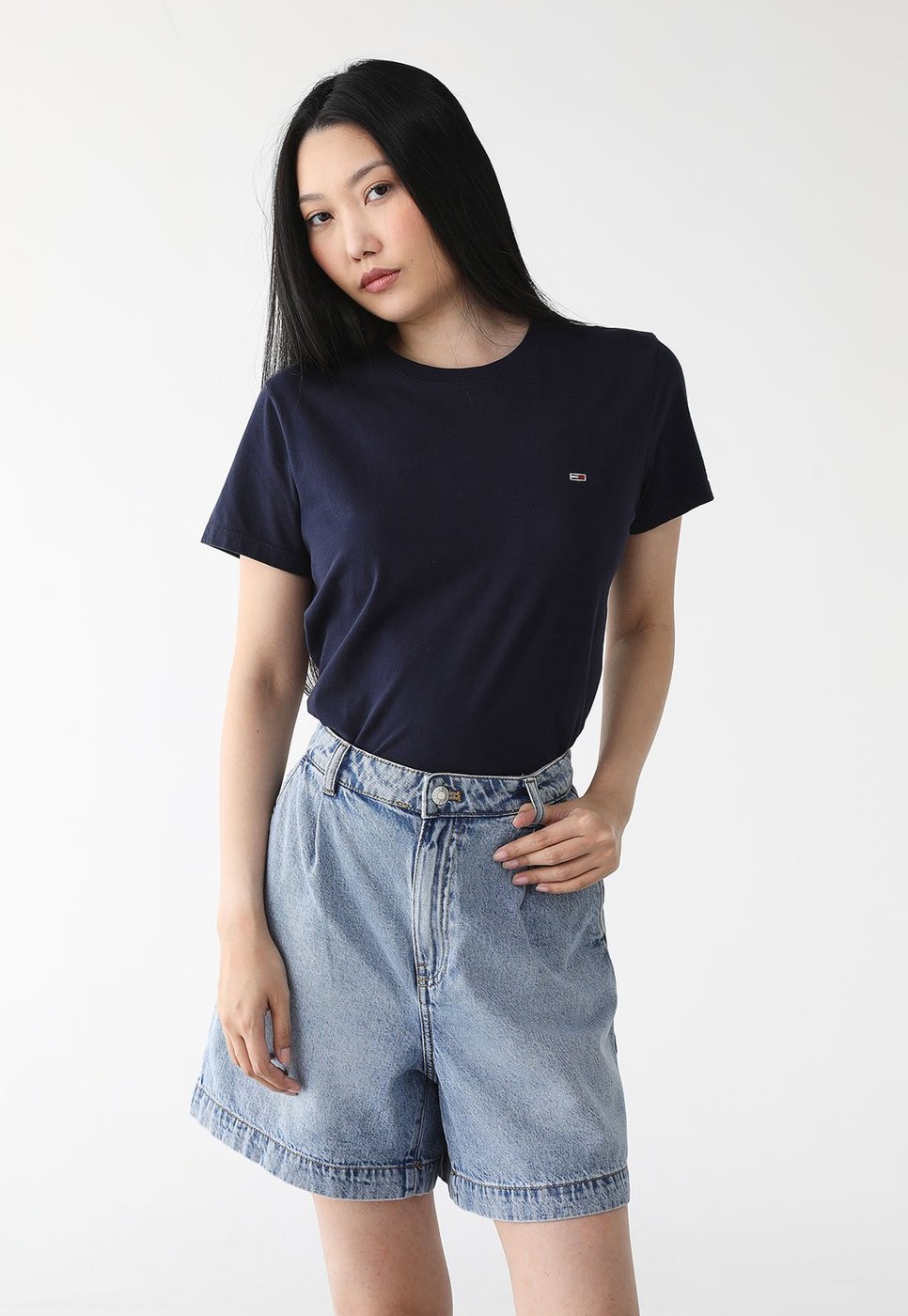 Imagem principal Camiseta Tommy Jeans Reta Logo Azul-Marinho azul marinho Tommy Jeans azul marinho