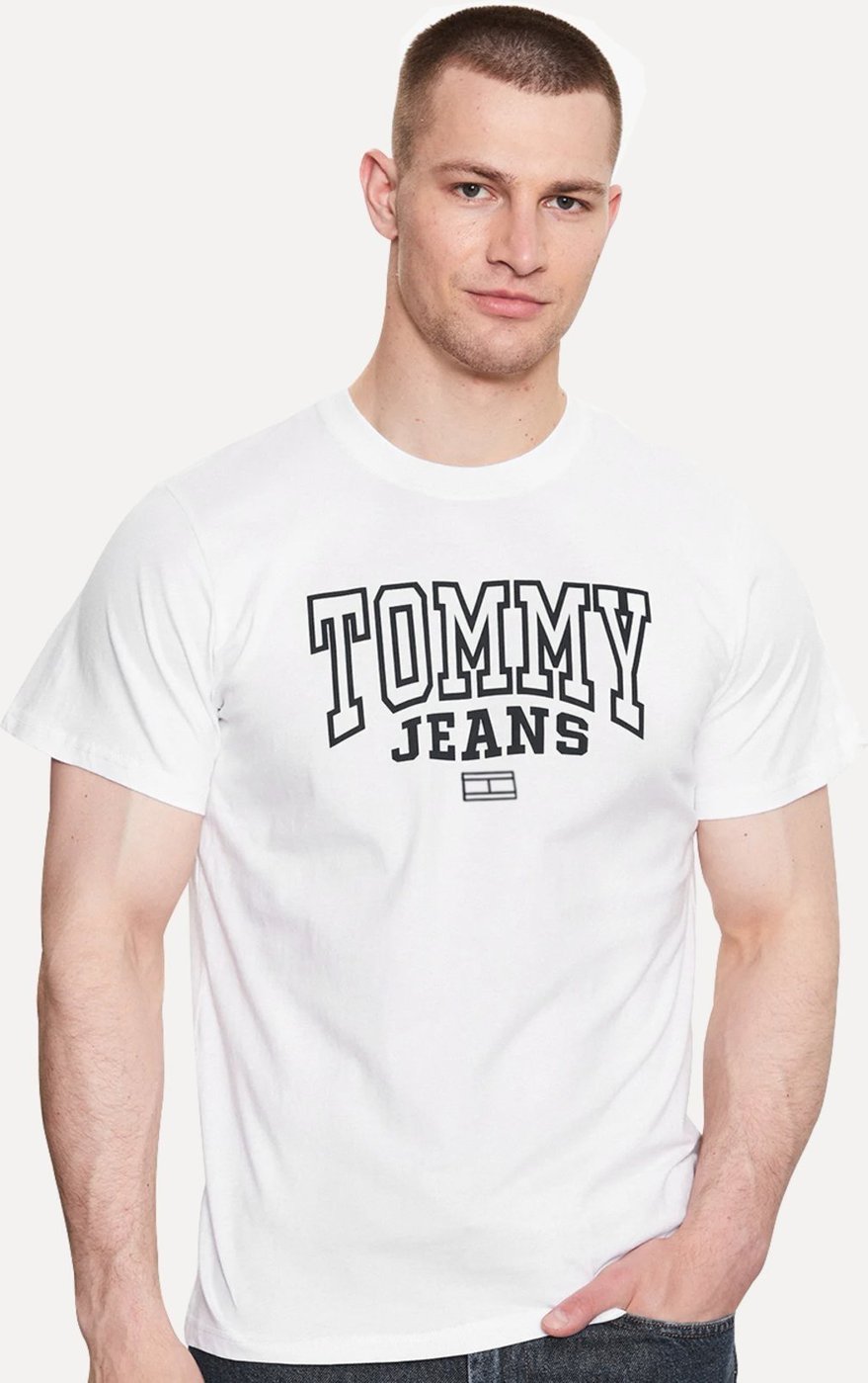 Imagem principal Camiseta Tommy Jeans Masculina Arc Entry Graphic Branca branco Tommy Jeans branco