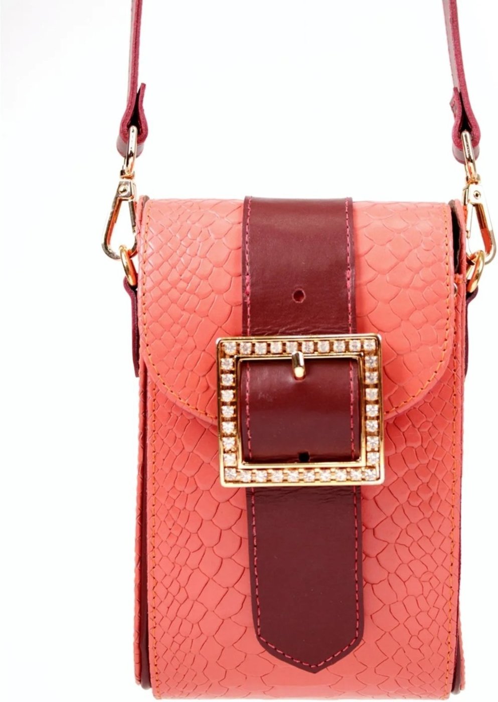 Bolsa Transversal Estruturada em Couro Artlux 9052