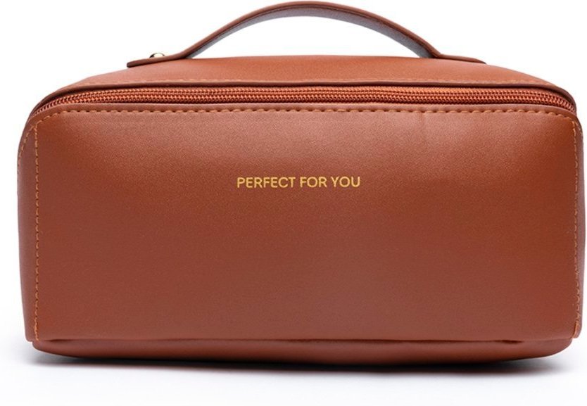 Imagem principal Necessaire Viagem Feminina Divisórias Organizadora Reforçada Perfect For You marrom Perfect For You marrom