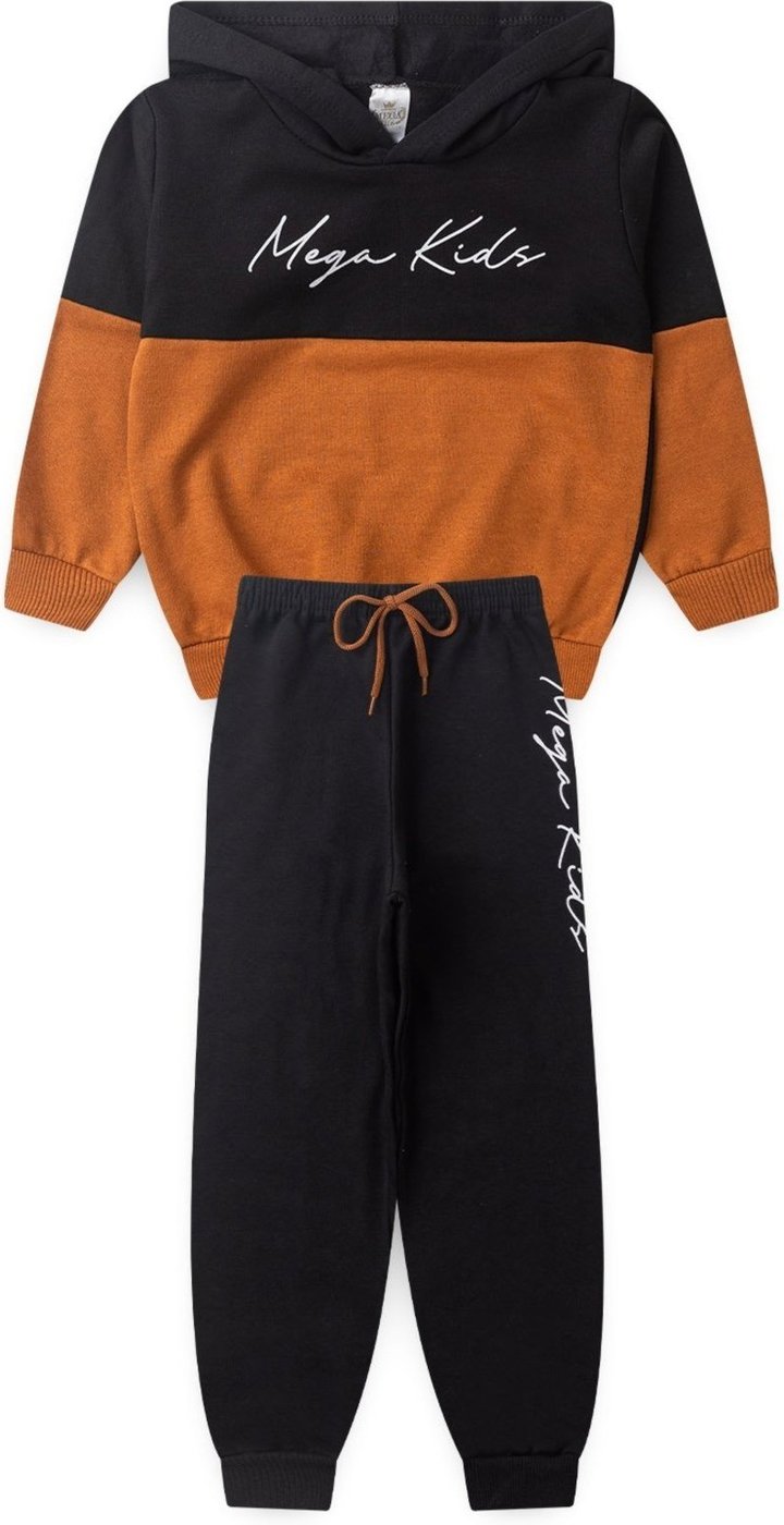 Imagem principal Infantil - Conjunto Moletom Peluciado Masculino Recortes MK - Preto Mega Kids unico Mega Kids unico