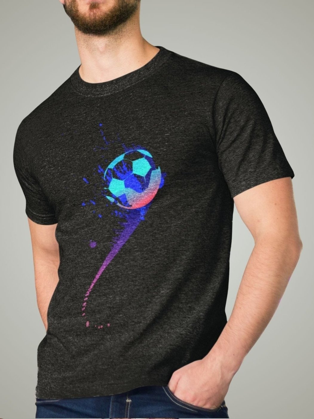 Imagem principal Camiseta Masculina GuGi Futebol Bola No Peito preto Gugi preto