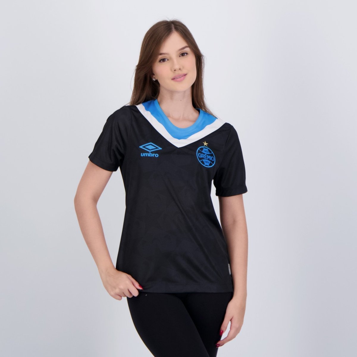 Imagem principal Camisa Umbro Grêmio III 2024 Feminina preto Umbro preto