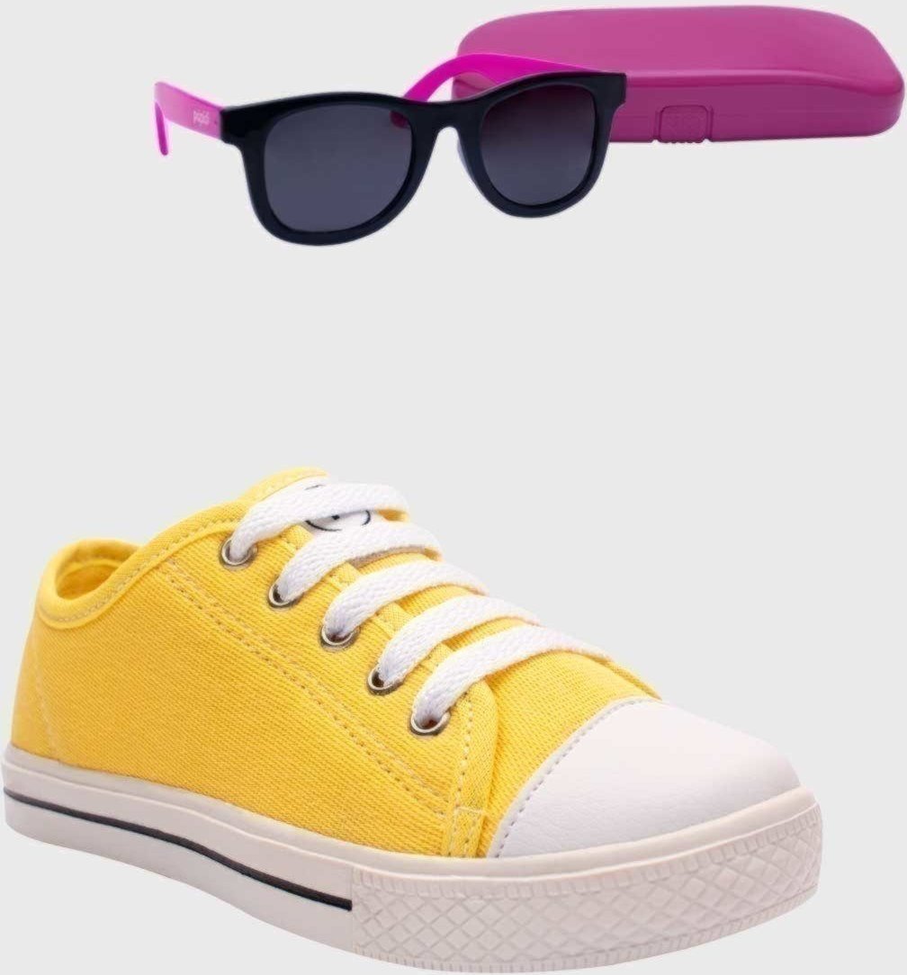 Imagem principal Infantil - Kit Tênis Popstar Amarelo e Óculos de Sol Rosa Pópidí amarelo rosa Pópidí amarelo rosa