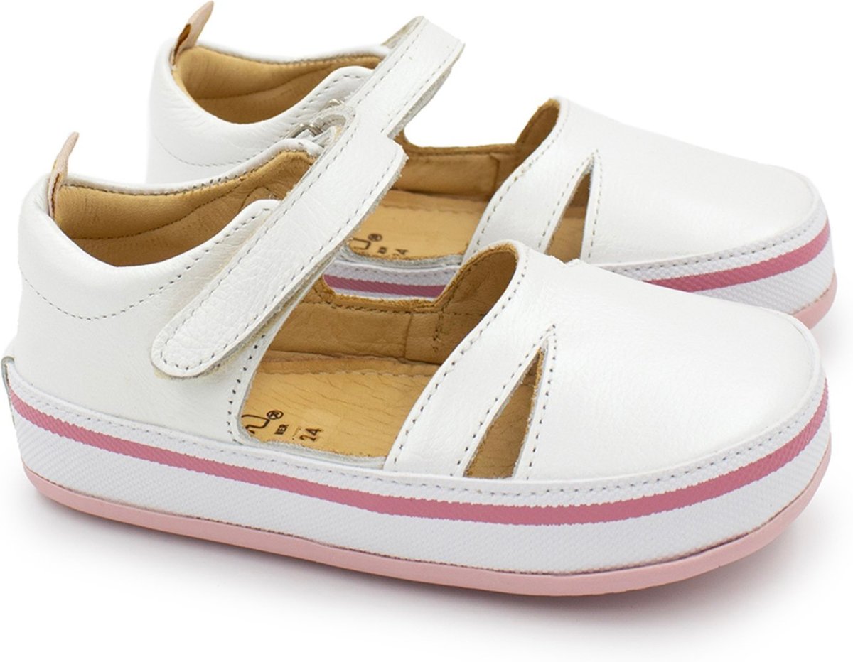 Infantil - Sandalia Menina Blue Amanda Couro Perola