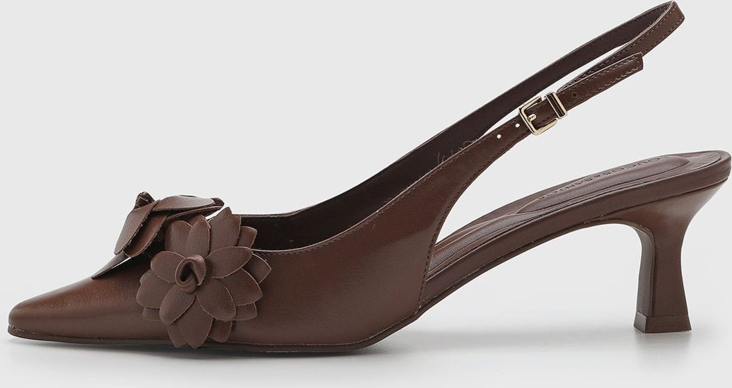 Scarpin Feminino Loucos e Santos Slingback Flor