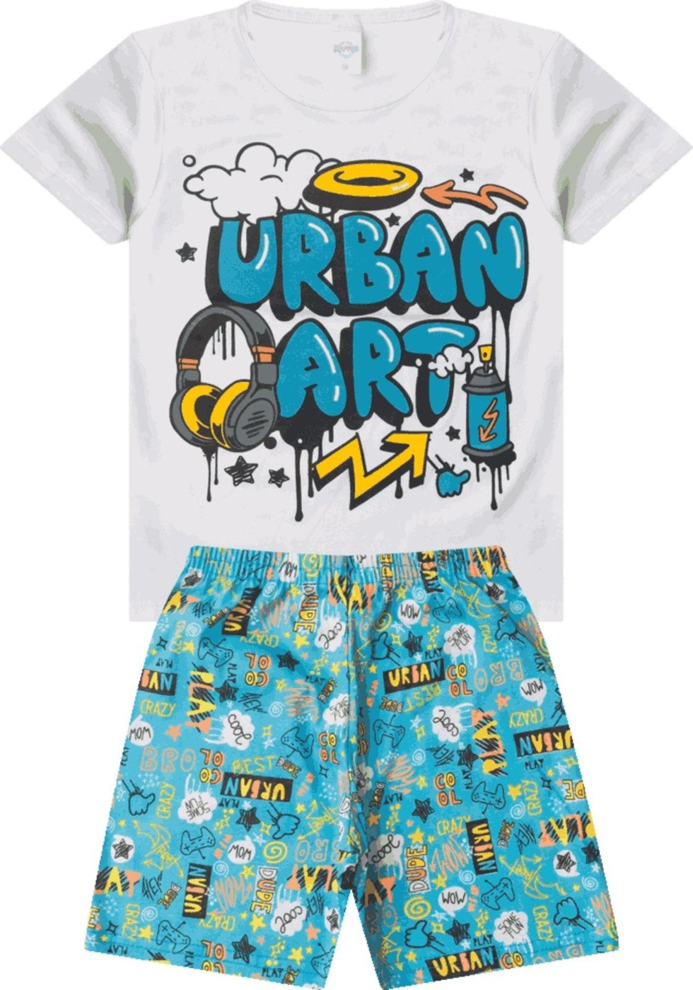 Imagem principal Pijama Masculino Meia Malha ROSA AZUL KIDS branco ROSA AZUL KIDS branco