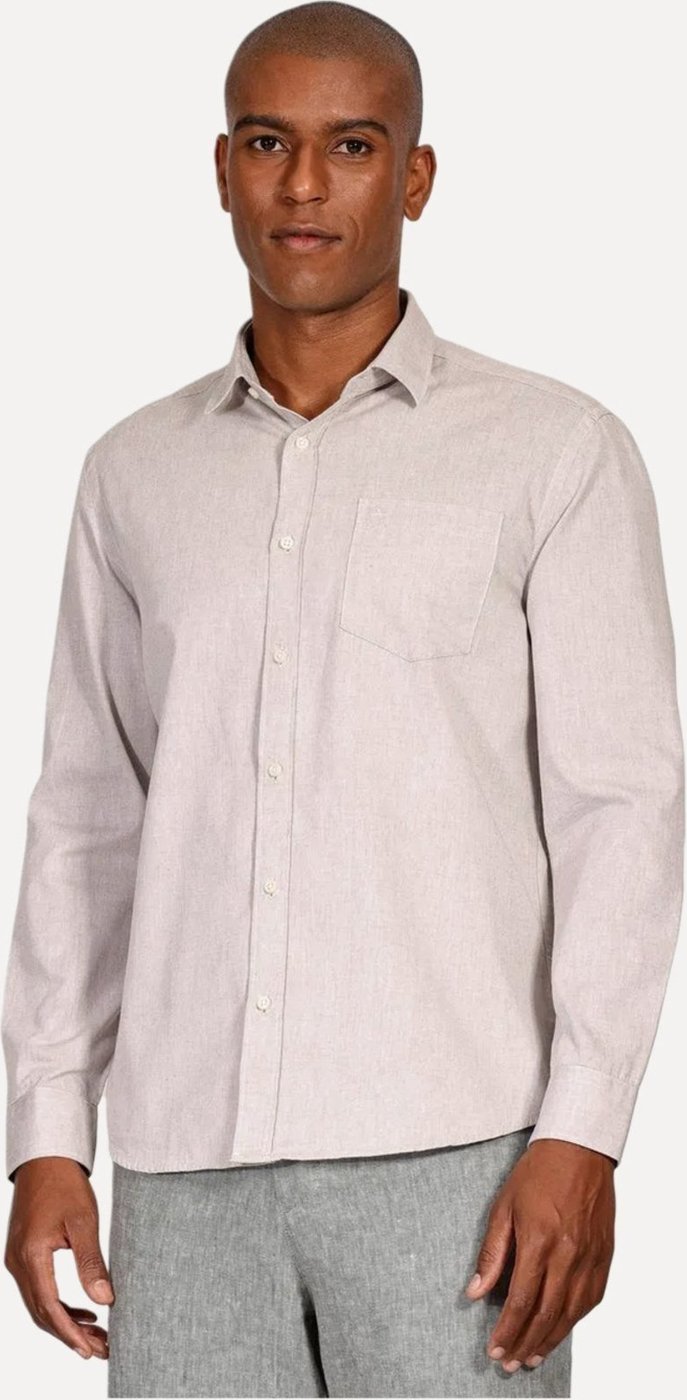 Imagem principal Camisa Aramis Masculina Regular Algodão Lotte Pocket Mescla cáqui Aramis cáqui
