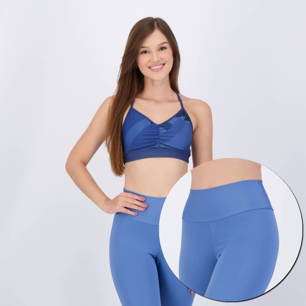 Imagem principal Conjunto Calça Legging e Top Area azul marinho Area azul marinho