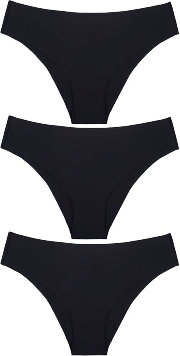 Imagem principal Kit 3 Calcinhas Selene Corte a Fio Feminina preto SELENE preto