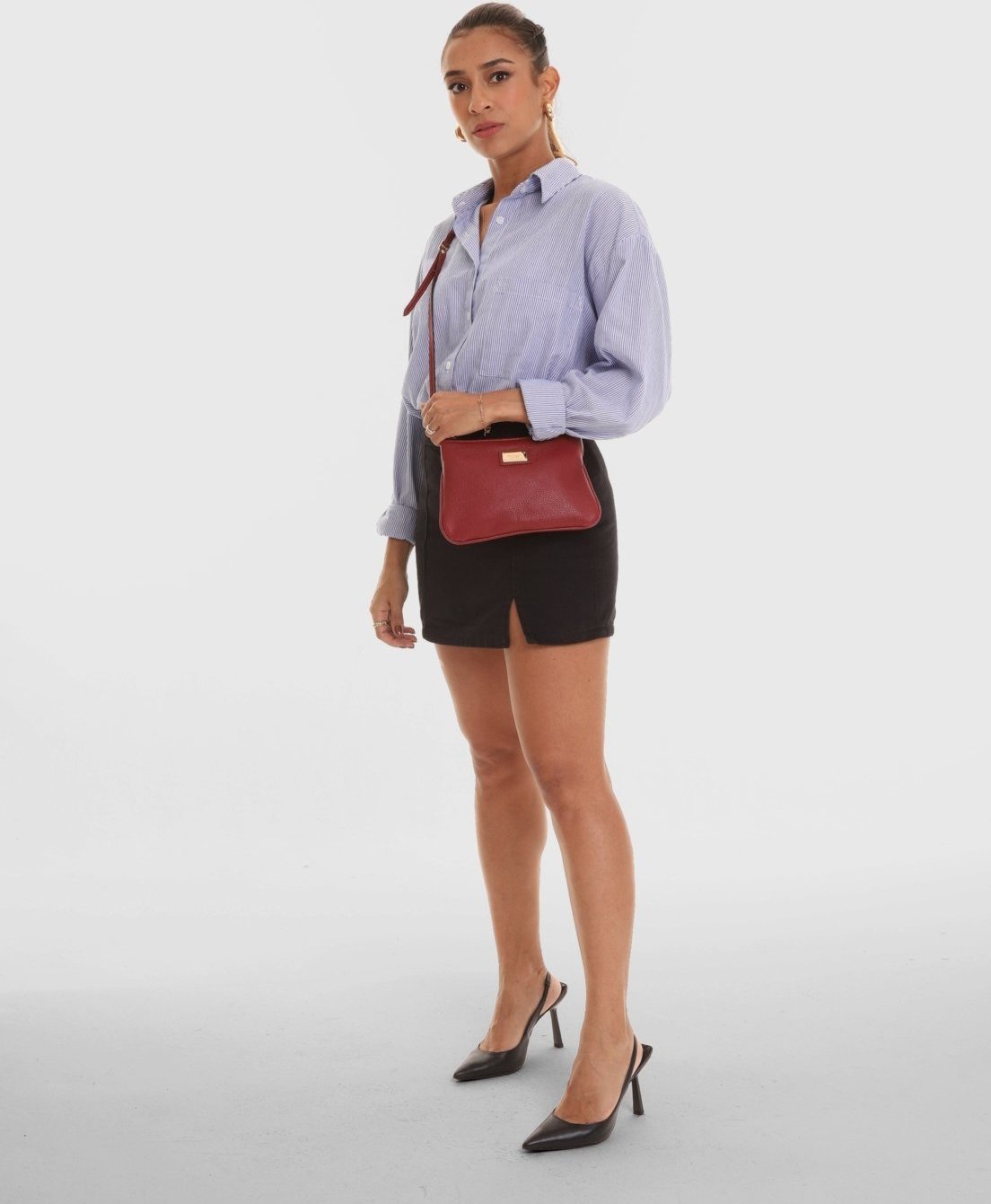 Imagem principal Bolsa Transversal Couro Mariart 199MRT Vermelha vermelho Mariart vermelho