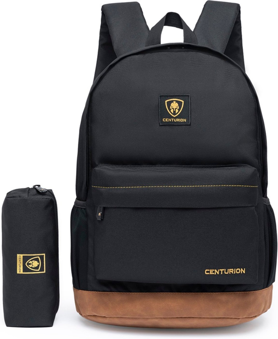 Imagem principal Kit Mochila Masculina e Estojo Escolar Centurion Bolsa Trabalho Notebook Reforçada Faculdade dia a dia preto Centurion preto