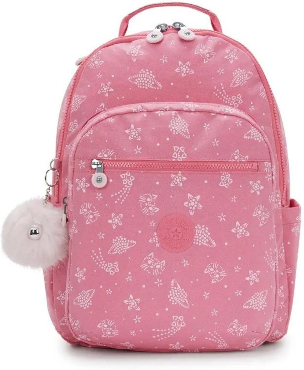 Imagem principal Mochila Kipling Seoul Glitter Cats rosa rosa