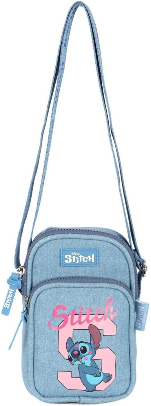 Infantil - Bolsa Shoulder Bag Pequena Jeans Stitch Disney
