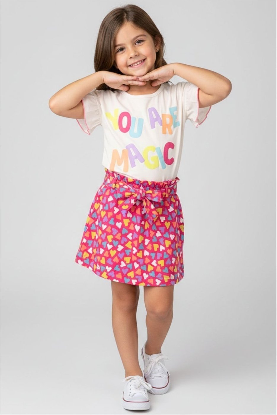 Imagem principal Infantil - Conjunto Bem Vestir Feminino Blusa e Saia off-white BEM VESTIR off-white