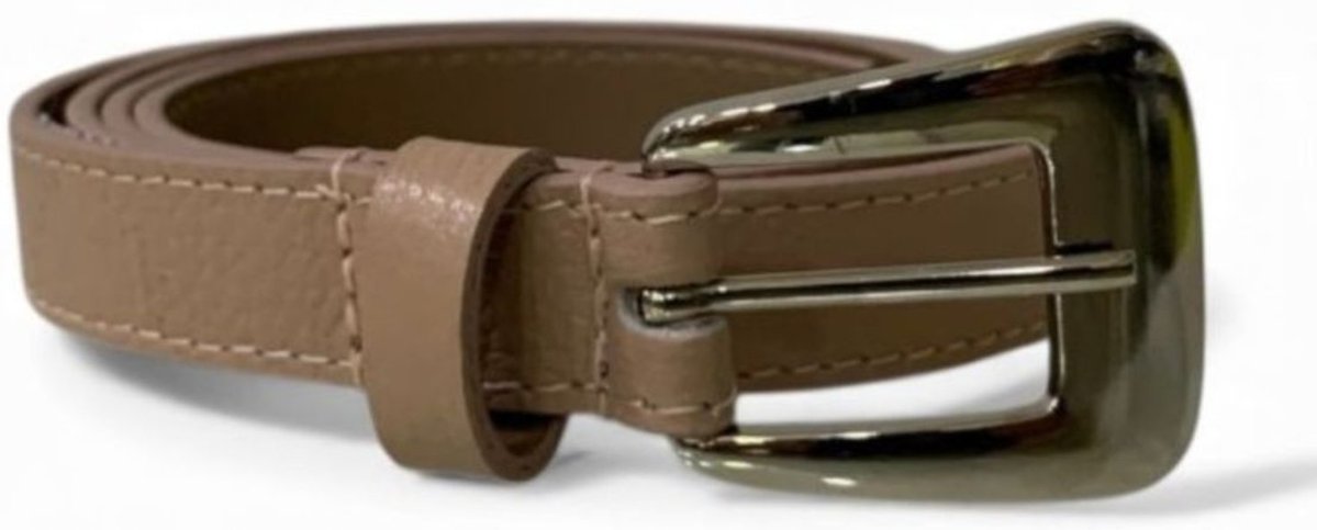 Cinto Feminino em Couro Fivela Prata 005