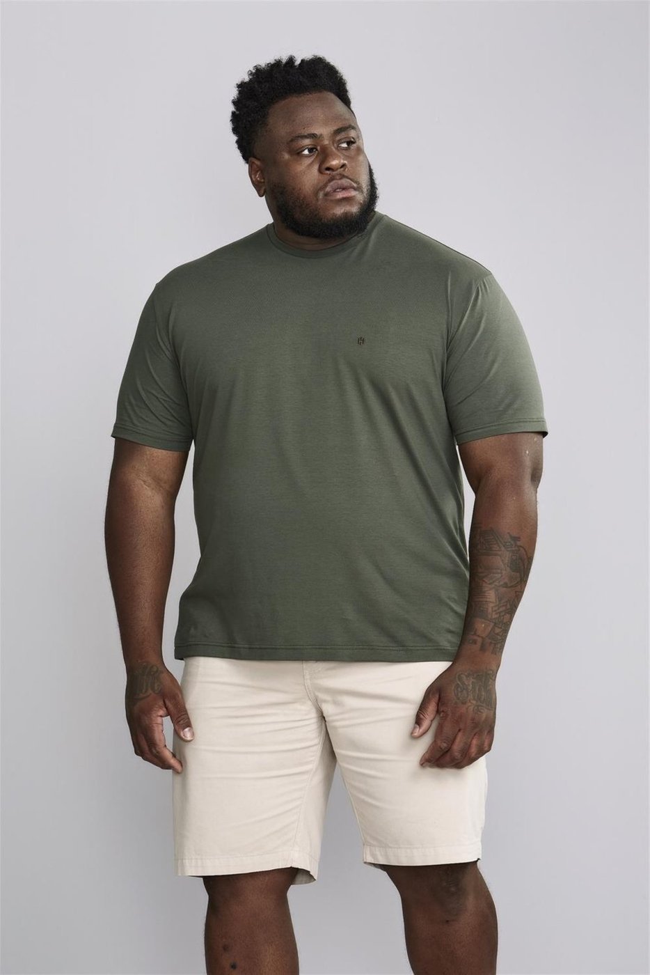 Imagem principal HIGHSTIL Camiseta Manga Curta Comfort Malha Básica Escuro verde HIGHSTIL verde