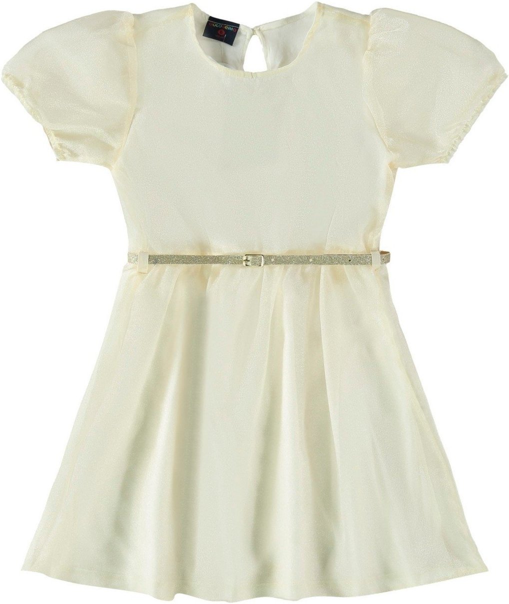 Infantil - Vestido em Organza com Forro Guloseima Off White