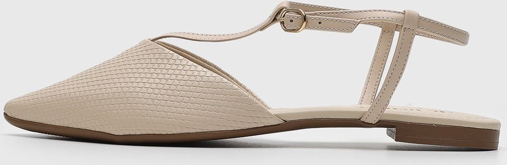 Sapatilha Slingback cê Lezard Off-White