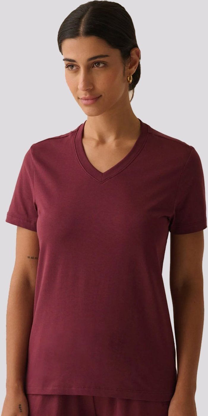 Imagem principal Camiseta Fila Basic Feminina Vinho vermelho Fila vermelho
