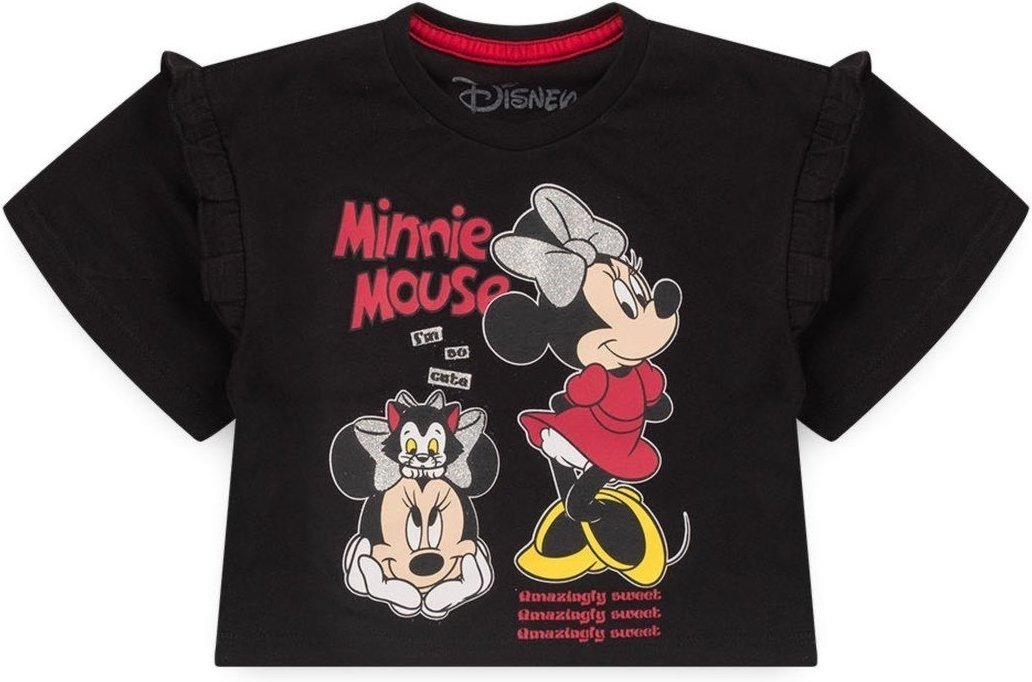 Imagem principal Infantil - Blusa Feminina Babado Minnie Disney® preto Disney preto